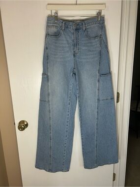 Pacsun Wide Leg Stretch Denim Size 26